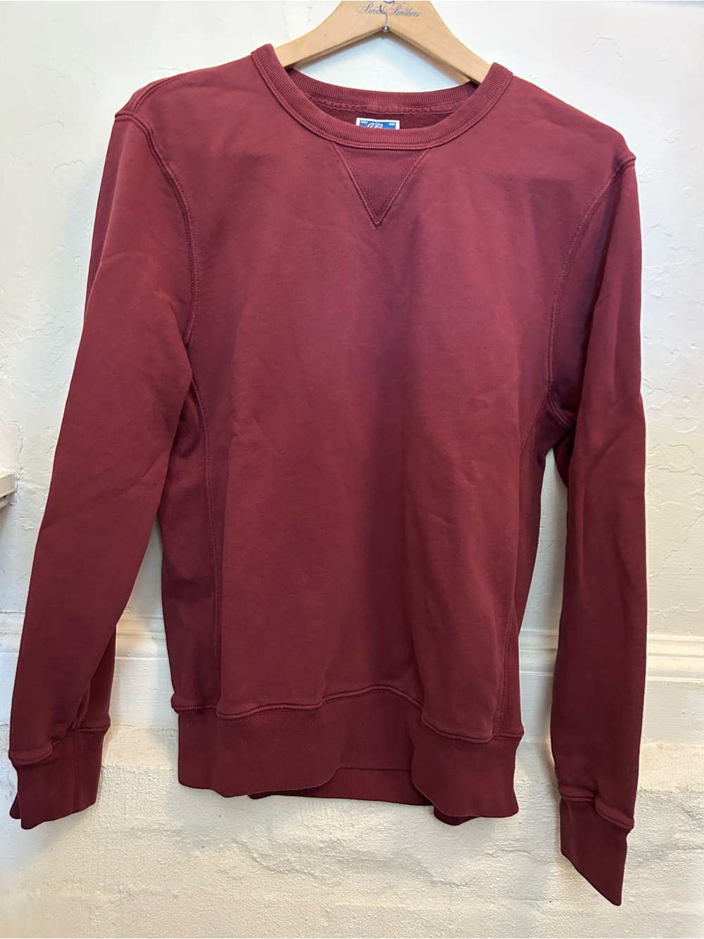 J. Crew Men's Crewneck Sweatshirt - Burgundy